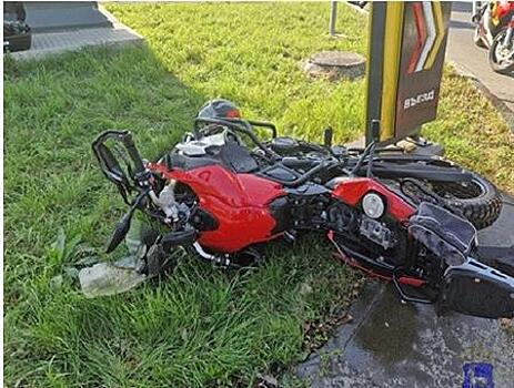 В Самаре госпитализировали мотоциклиста, не поделившего дорогу с Opel