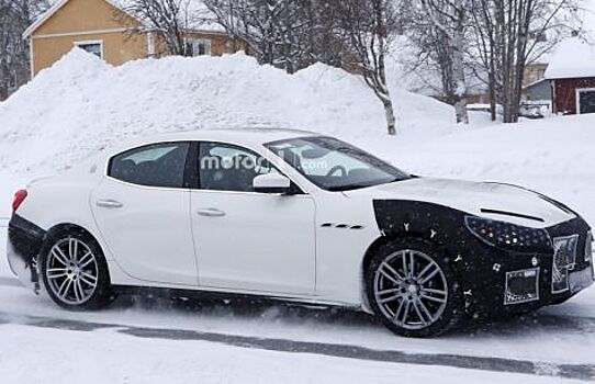 Появились шпионские фотографии Maserati Ghibli 2018