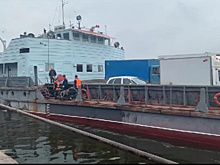 В Самаре состоялся пробный рейс грузового парома "Окский-35" в Рождествено