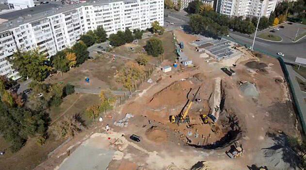 Администрация Оренбурга показала, как идут работы по созданию парка у «Китайской стены»