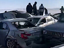 В Караганде столкнулись 19 автомобилей