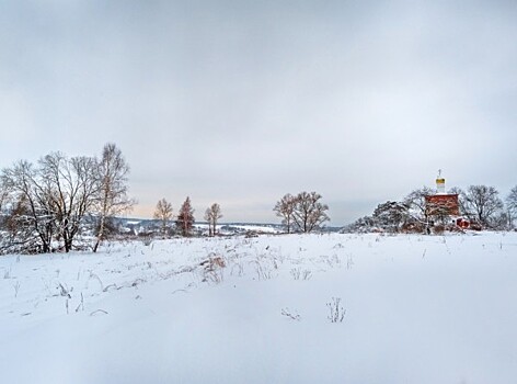 Маршрут знаний. Первоклашка из деревни добирается в школу на санях