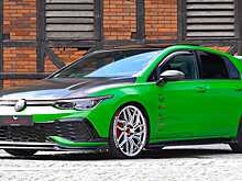Посмотрите на очень зелёный тюнинговый Volkswagen Golf GTI