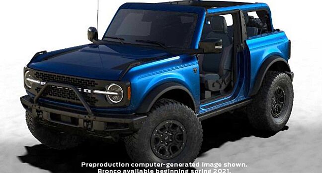 Ford Bronco First Edition 2021 года получит эксклюзивный цвет Lightning Blue