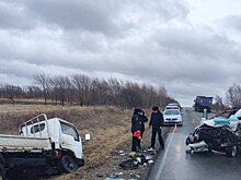 Пять человек пострадали в лобовом столкновении в Приморье