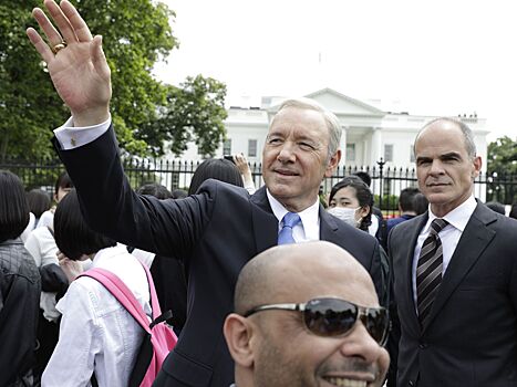 Фотограф Обамы снял Кевина Спейси в образе президента из "Карточного домика" в Вашингтоне