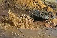 Рабочие прокладывали водопровод и устроили разлив нефти