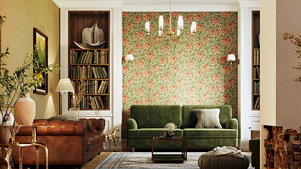 Обои в тренде: самые модные цвета, принты и фактуры 2025–2026