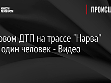 В лобовом ДТП на трассе "Нарва" погиб один человек - Видео