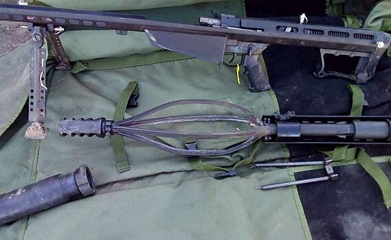 Украинский снайпер разорвал американскую винтовку