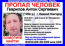 35-летний Антон Гаврилов пропал в Нижнем Новгороде