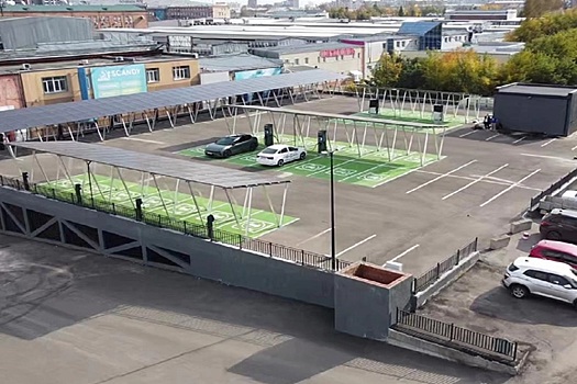 В Красноярске построят парковку с зарядными устройствами для автомобилей