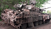 Российские военные захватили украинский танк Т-64