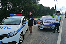 В Смоленской области на федеральной трассе М1 сотрудники Госавтоинспекции провели акцию «Сохрани жизнь ребенка»