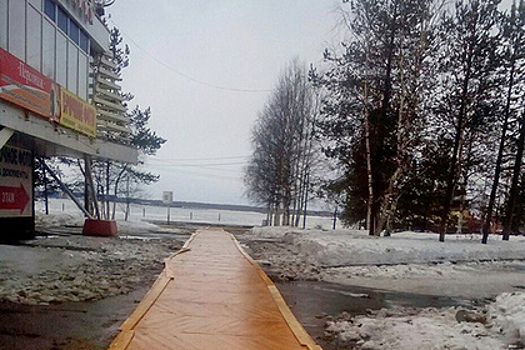 Архангельские дороги покрыли паркетом перед Арктическим форумом