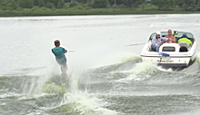 В Кубинке прошли соревнования по водным лыжам на Кубок Юрия Гагарина