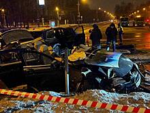Mercedes столкнулся с BMW в Москве