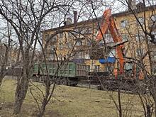 Асфальт начали снимать на улице Горького в Чите