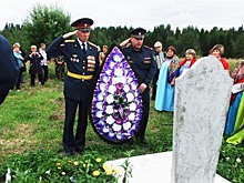 В Прикамье установили памятник пермскому солдату, останки которого поисковики нашли подо Ржевом