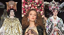 Царские накидки, золотые плащи и богатые кимоно: как прошел кутюрный показ Dolce & Gabbana в оперном театре