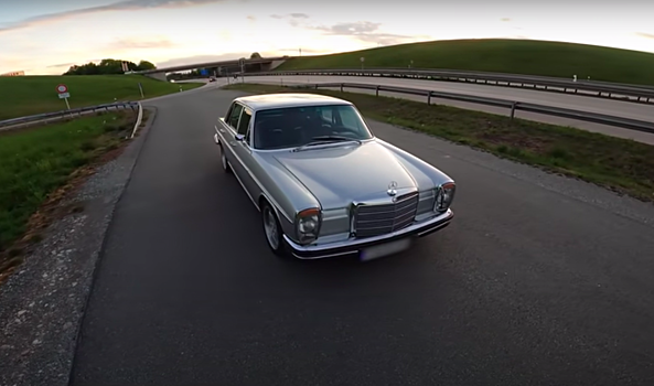 Видео: Mercedes-Benz 1973 года разогнали до максимальной скорости