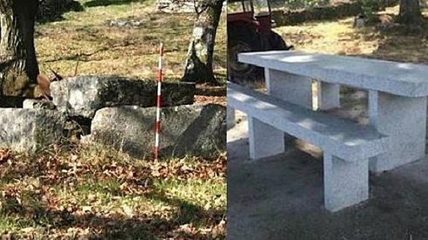 Древний дольмен по ошибке превратили в стол для пикника