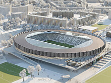Строительство стадиона «Торпедо» началось с установки сваи