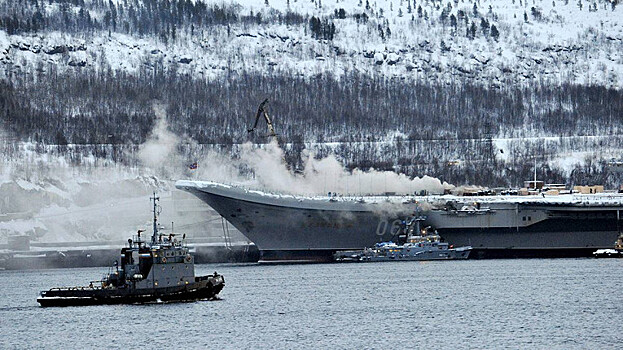 На крейсере «Адмирал Кузнецов» произошло возгорание