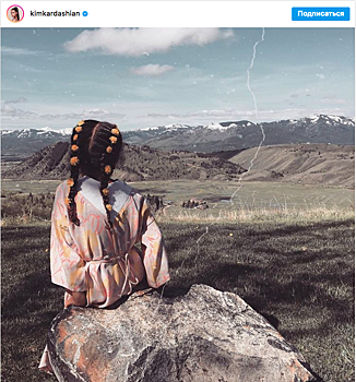 Тренд из Instagram: цветы в волосах и прическа Норт Уэст