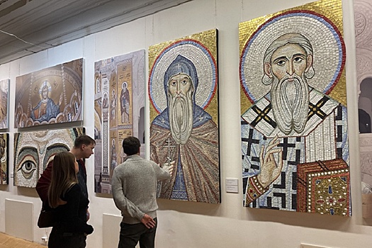 В музее РАХ показали уникальные произведения мозаичного искусства