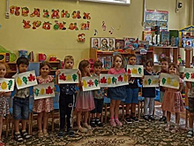 Детский сад № 8: знакомство с необычной техникой рисования