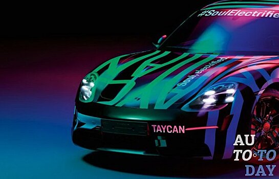 Porsche показывает электрический Taycan на первых официальных изображениях