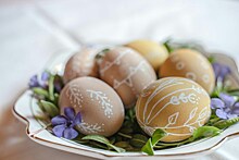Как украсить яйца на Пасху без красителей