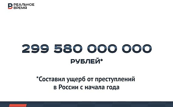 Ущерб от преступлений в России с начала года составил 300 млрд рублей — это много или мало?