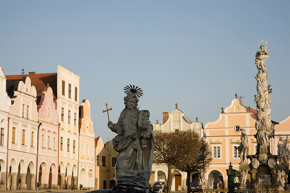 Захариева площадь в Телче, Чешская республика, Чешская республика
