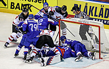 Гол Стоуна на последних секундах принес канадцам победу над словаками в матче ЧМ по хоккею