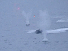 МО РФ показало уничтожение атаковавших корабль "Иван Хурс" беспилотников в районе Босфора