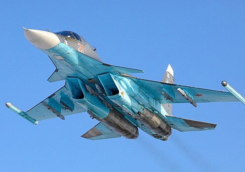 МО РФ сообщило об опасном сближении беспилотника США с Су-34