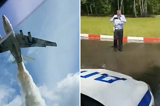 Кара небесная: самолет сбросил на гаишников 40 тонн воды