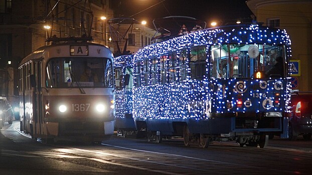 В Москве запустят праздничный трамвай