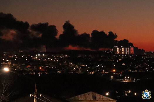 Курский губернатор сообщил о ликвидации пожара на аэродроме после атаки беспилотников