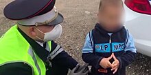 Автоинспекторы в Подмосковье вернули родителям гулявшего вдоль проезжей части мальчика