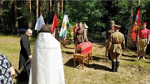 В Котельничском районе захоронили бойца Красной Армии, погибшего подо Ржевом