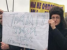 Петербуржцы на митинге попросили Трампа о помощи