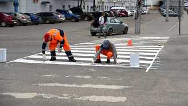 9,4 млн. рублей выделено из бюджета города Вологды на дорожную разметку в 2021 году