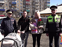 Полицейские из двух городов Кузбасса помогли роженице и её супругу вовремя доехать до роддома