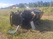 Начинающий водитель опрокинул в кювет внедорожник, госпитализировано пять человек