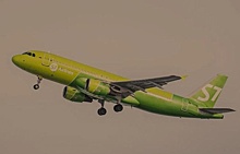 S7 Airlines В Новосибирске самолет столкнулся с птицей, взлетая из аэропорта