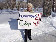 В Нижней зоне Академгородка прошел митинг против маленького сквера