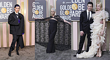 Трэшовые наряды «Золотого глобуса»: Джейми Ли в черной шторе, Эмма Д’Арси «в костюме бездомного», бледная как «моль» Мишель Уильямс